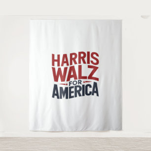 Harris walz für Amerika Wandteppich
