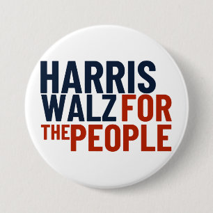 Harris/Walz für den People-Button Button