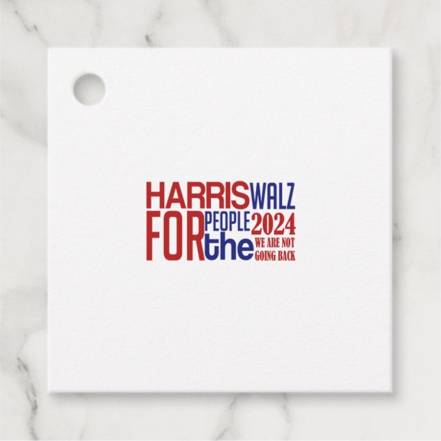 Harris Walz Geschenkanhänger (Vorderseite)