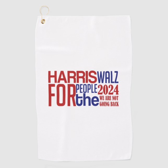 Harris Walz Golfhandtuch (Vorderseite)