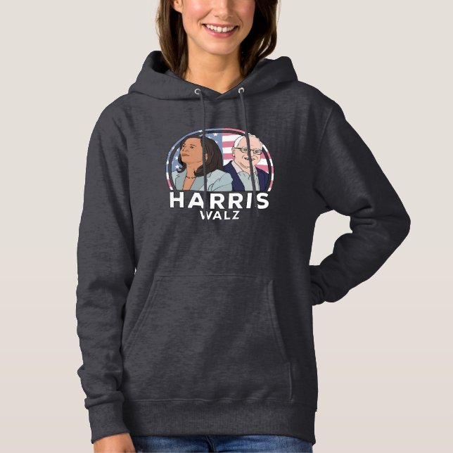 Harris Walz Hoodie (Vorderseite)