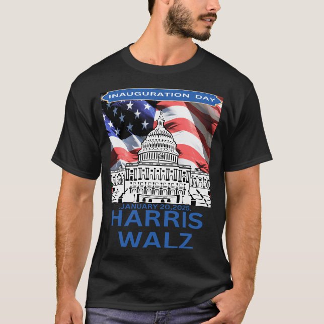 Harris Walz Inauguration day US president January  T-Shirt (Vorderseite)