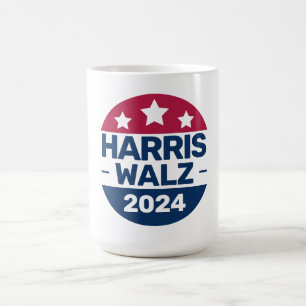 Harris Walz Kampagne 2024 für Präsident Patriotic Kaffeetasse