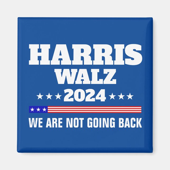 Harris Walz Kampagne 2024 Magnet (Vorne)