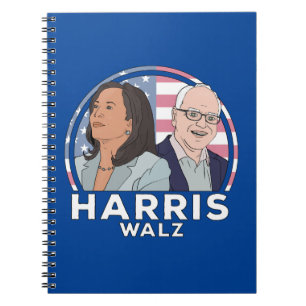 Harris Walz Notizblock