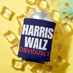 Harris Walz OBVIOUSLY   Harris Walz 2024 offensich Dosenkühler