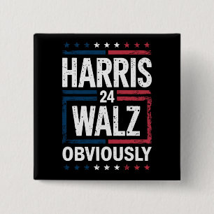 Harris Walz, offensichtlich Harris Waltz 2024 Wahl Button