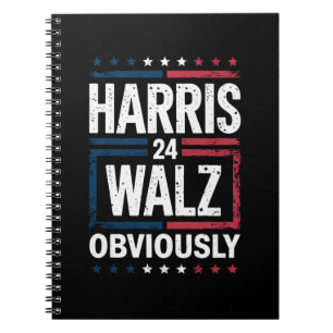 Harris Walz Offensichtlich Harris Waltz 2024 Wahl Notizblock