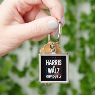 Harris Walz, offensichtlich Harris Waltz 2024 Wahl Schlüsselanhänger