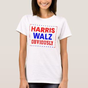 Harris Walz Offensichtlich Kamala Harris für Präsi T-Shirt