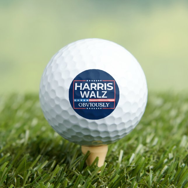 Harris Walz. Offensichtlich. Kamala Harris Tim Wal Golfball (Insitu T-Shirt)