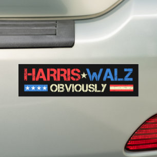 Harris Walz Offensichtlich Kamala Harris Waltz 202 Autoaufkleber