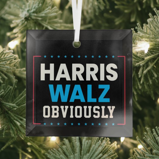 Harris Walz Ornament Aus Glas (Insitu)