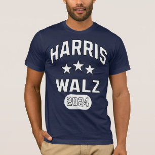 Harris Walz Patriotic Uni Style Preppy T-Shirt