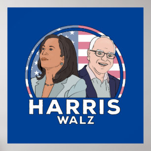 Harris Walz Poster