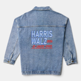 Harris Walz Präsidentschaftswahl 2024 Jeansjacke