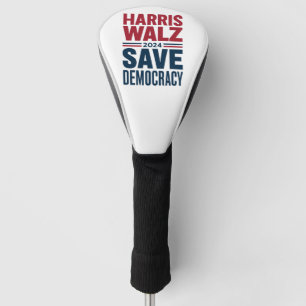 Harris Walz Rette Demokratie Golf Headcover