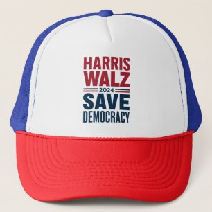 Harris Walz Rettet die Demokratie Truckerkappe
