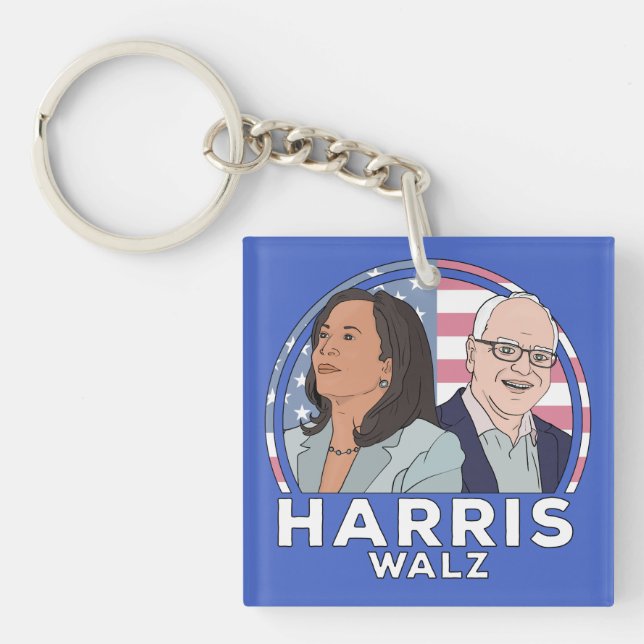 Harris Walz Schlüsselanhänger (Vorderseite)