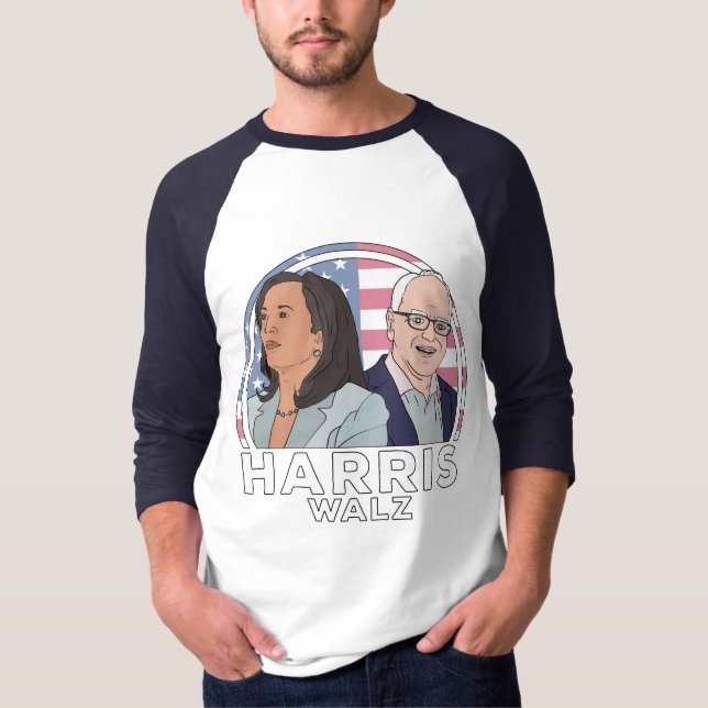 Harris Walz T-Shirt (Vorderseite)