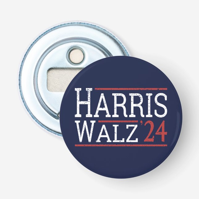 Harris Walz Wahl 2024 I Flaschenöffner (Vorderseite)
