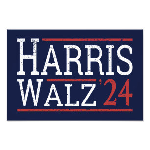 Harris Walz Wahl 2024 I Fotodruck