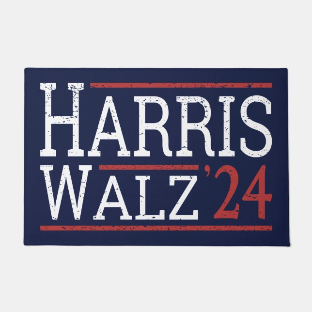 Harris Walz Wahl 2024 I Fußmatte (Vorderseite)