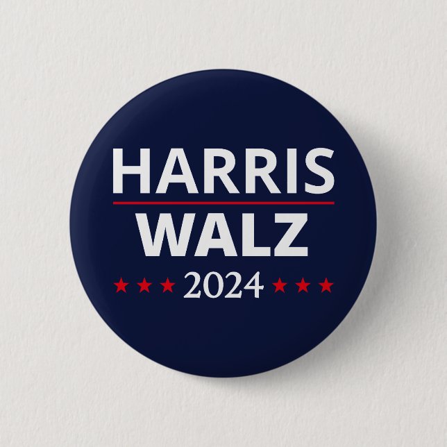 Harris Walz Wahl 2024 III Button (Vorderseite)