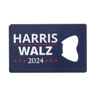 Harris Walz Wahl 2024 III Geldbeutel Flaschenöffner