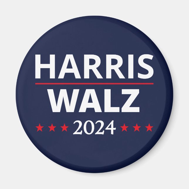 Harris Walz Wahl 2024 III Magnet (Vorne)