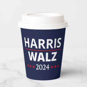 Harris Walz Wahl 2024 III Pappbecher