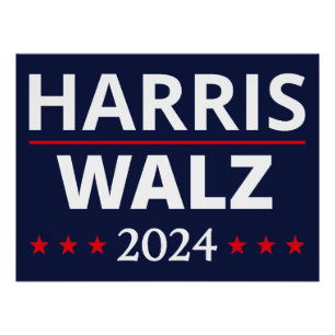 Harris Walz Wahl 2024 III Poster