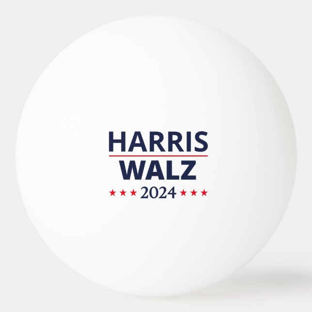 Harris Walz Wahl 2024 III Tischtennisball (Vorderseite)