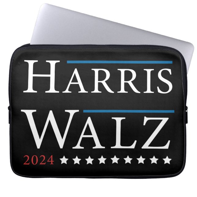 Harris Walz Wahl 2024 Laptopschutzhülle (Vorderseite)