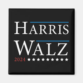Harris Walz Wahl 2024 Magnet