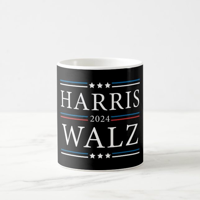 Harris Walz Wahlen 2024 Kaffeetasse (Mittel)