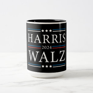 Harris Walz Wahlen 2024 Zweifarbige Tasse