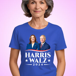 Harris Walz Wahlkampf 2024 Foto T-Shirt