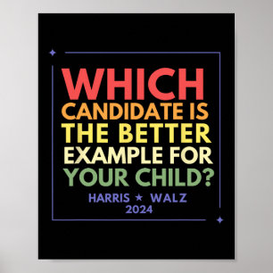 Harris Walz Waltz 2024 als Demokrat Poster