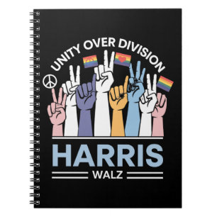 Harris Walz Waltz 2024 Einheitsabteilung Notizblock