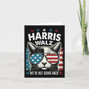 Harris Walz Waltz 2024 Wir gehen nicht zurück Karte