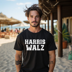 Harris Walz Walzer 2024 Retro Vintage abgenutzt  T-Shirt