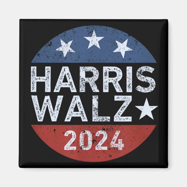 Harris Walz Walzer  Magnet (Vorne)