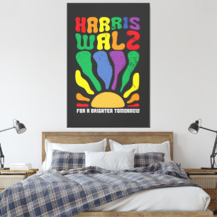 Harris Walzer, für eine hellere Zukunft, Kamala LG Leinwanddruck