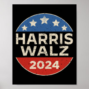 Harris Walzheimer 2024 Präsident Kamala Harris Tim Poster