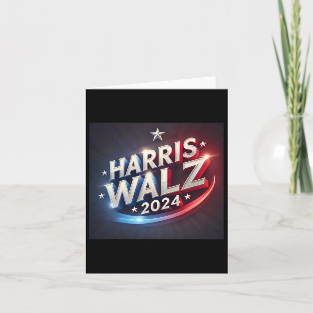 Harris WaLzheimer 2024 Präsident Karte (Vorderseite)