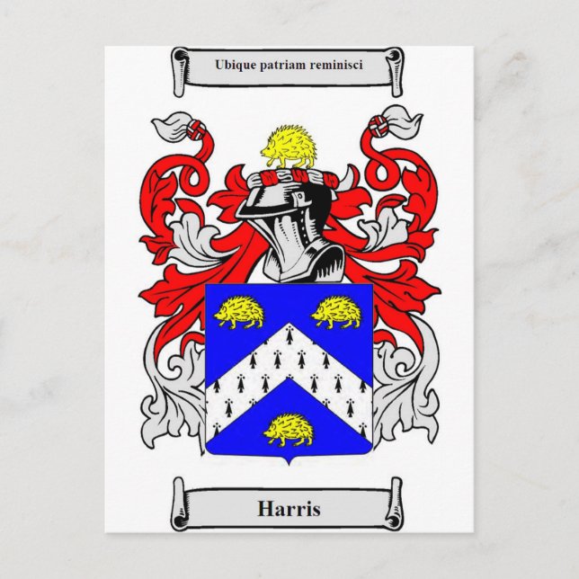 Harris-Wappen Postkarte (Vorderseite)