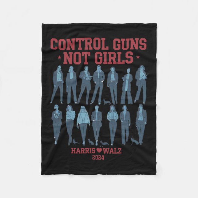 Harris Wheimer 2024 Kontrolle Guns Not Girls Kamal Fleecedecke (Vorderseite)