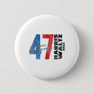 Harris Wheimer 2024 Rette Demokratie 2024 Wahl F Button