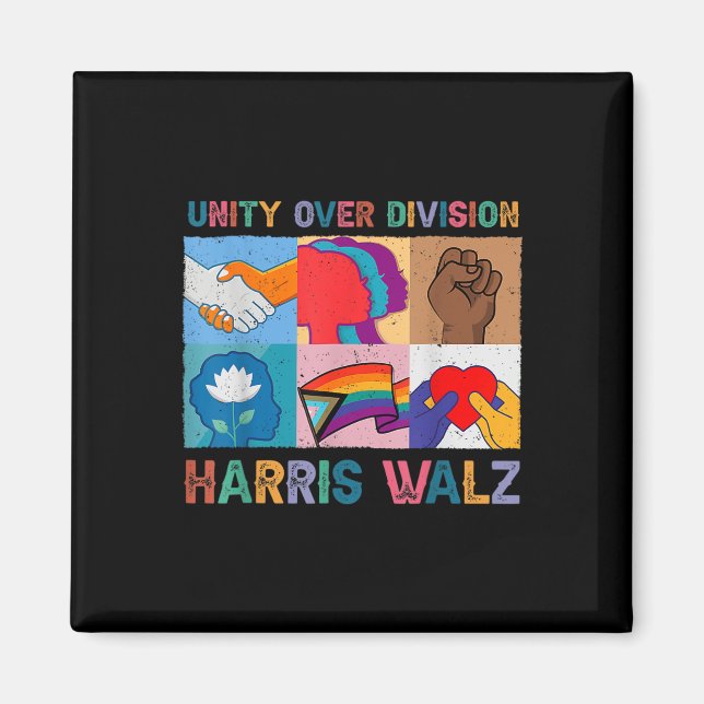 Harris Wheimer 2024 Unity over Division Kamala Har Magnet (Vorne)